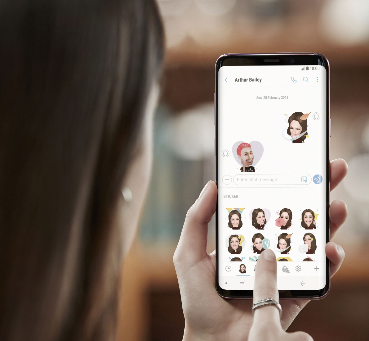 Creación de un emoji personalizado en el Galaxy S9