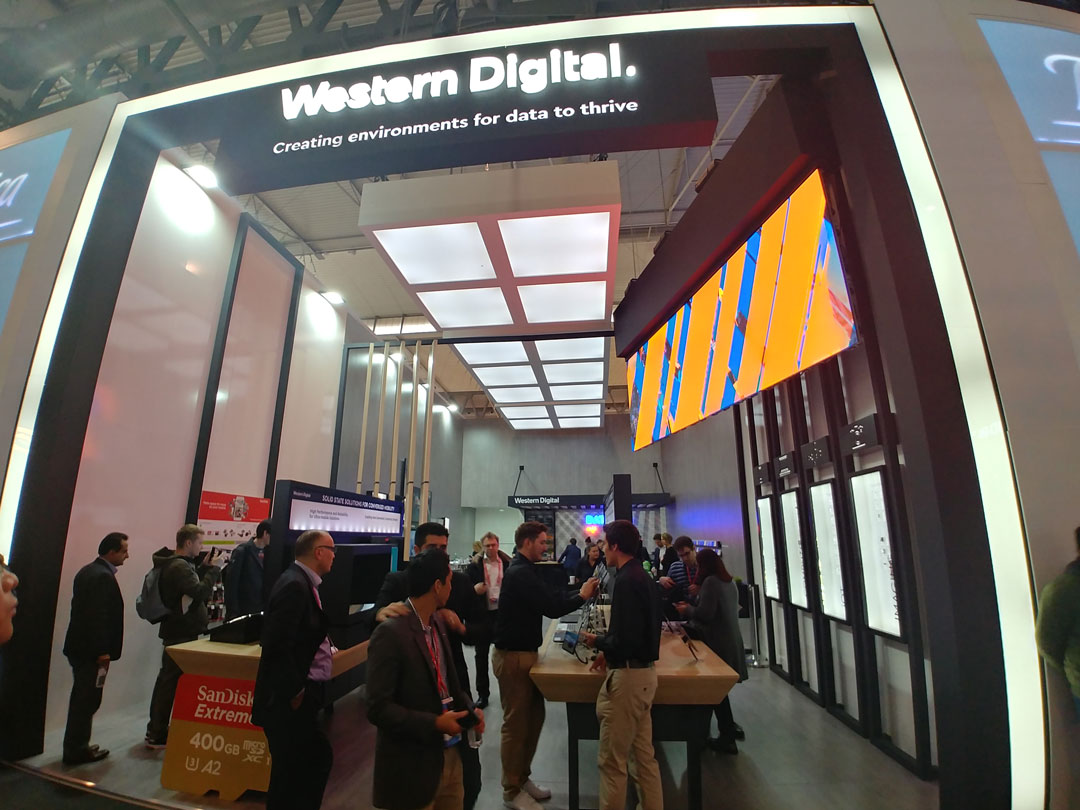 Booth de Western Digital en el MWC 2018