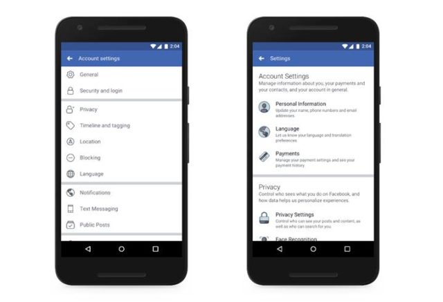 Facebook renueva su configuración de privacidad en móviles