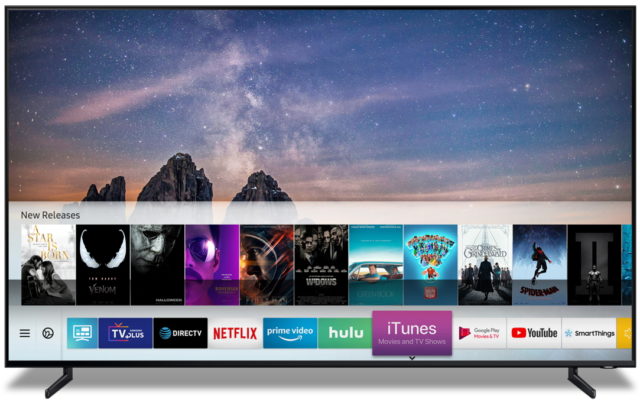 iTunes en televisores Samsung