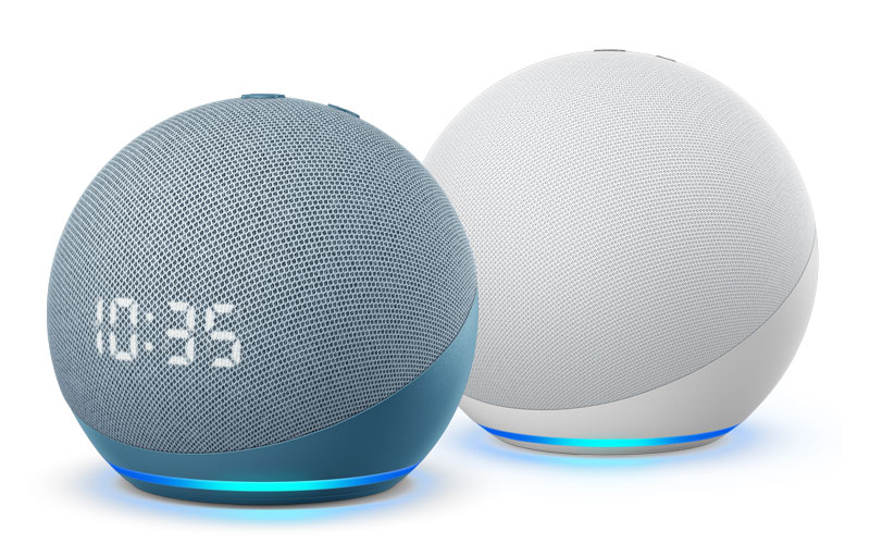 Echo Dot y Echo Dot con reloj